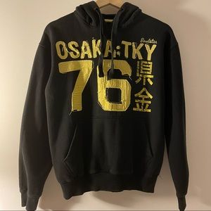 Bluenotes retro printed hoodie